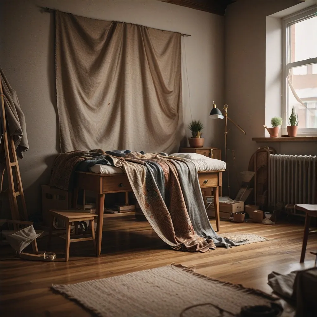 fabric dyeing process, showcasing intricate patterns, professional craftsmanship, elegant studio setting, vibrant colors, clean workspace, high-quality fabric, detailed techniques, creative designs, [distracting elements: -blurry details, -messy background, -poor lighting]